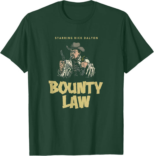 Bounty Law Retro Rick Dalton T-Shirt - T-Shirt | Forest