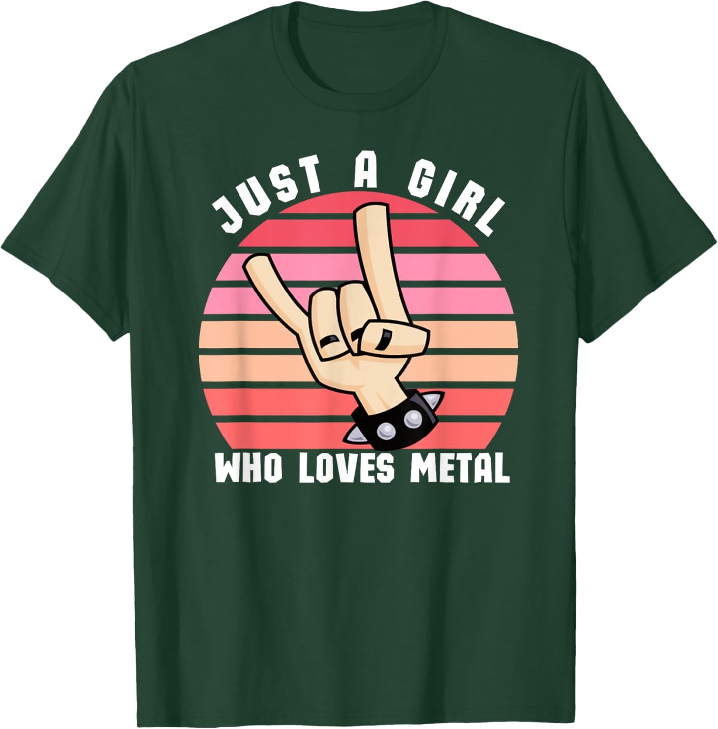 Just A Girl Who Loves Death Metal, Girl Who Loves Metal T-Shirt - T-Shirt | Forest