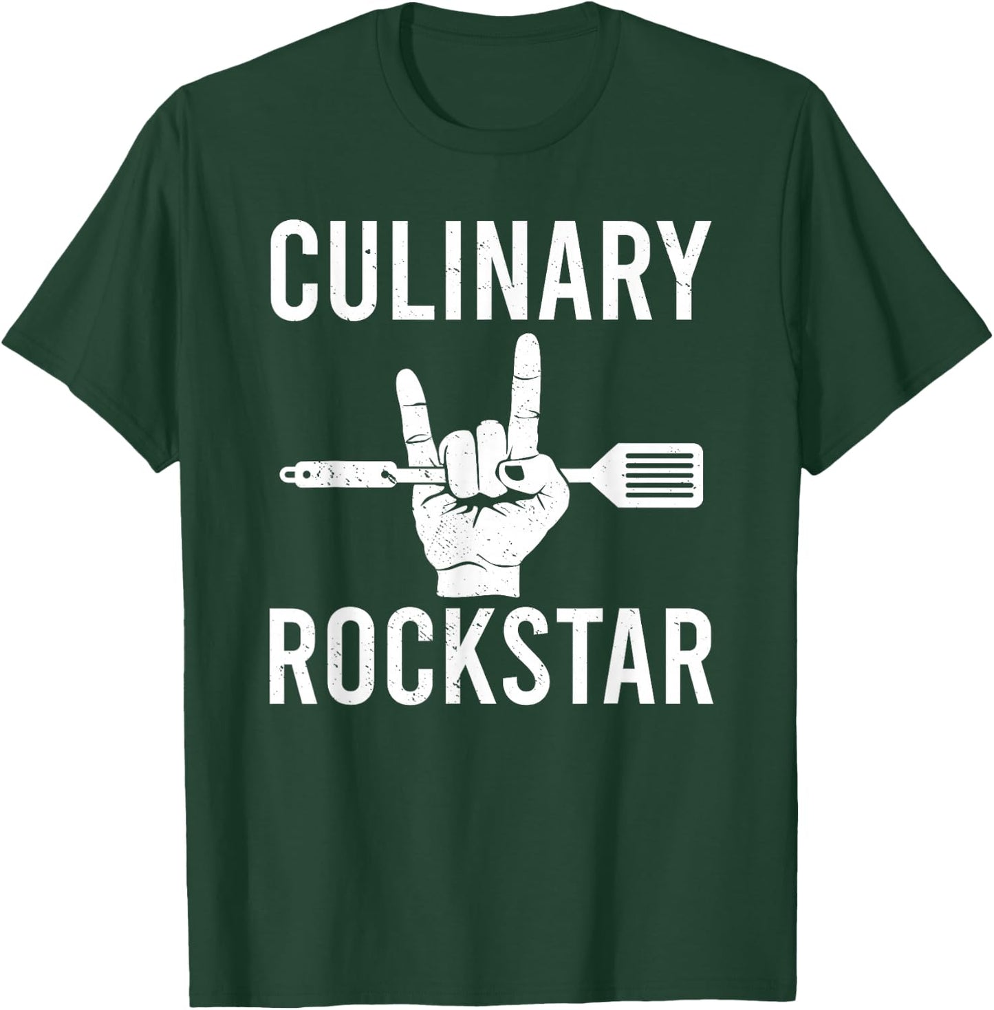 Culinary Rockstar Chef Cook Culinary Lover T-Shirt - T-Shirt | Forest