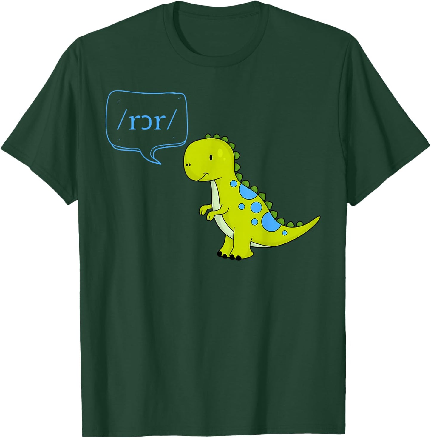 Cute Dinosaur SLP Phonetic CCC-SLP Early Intervention T-Shirt - T-Shirt | Forest
