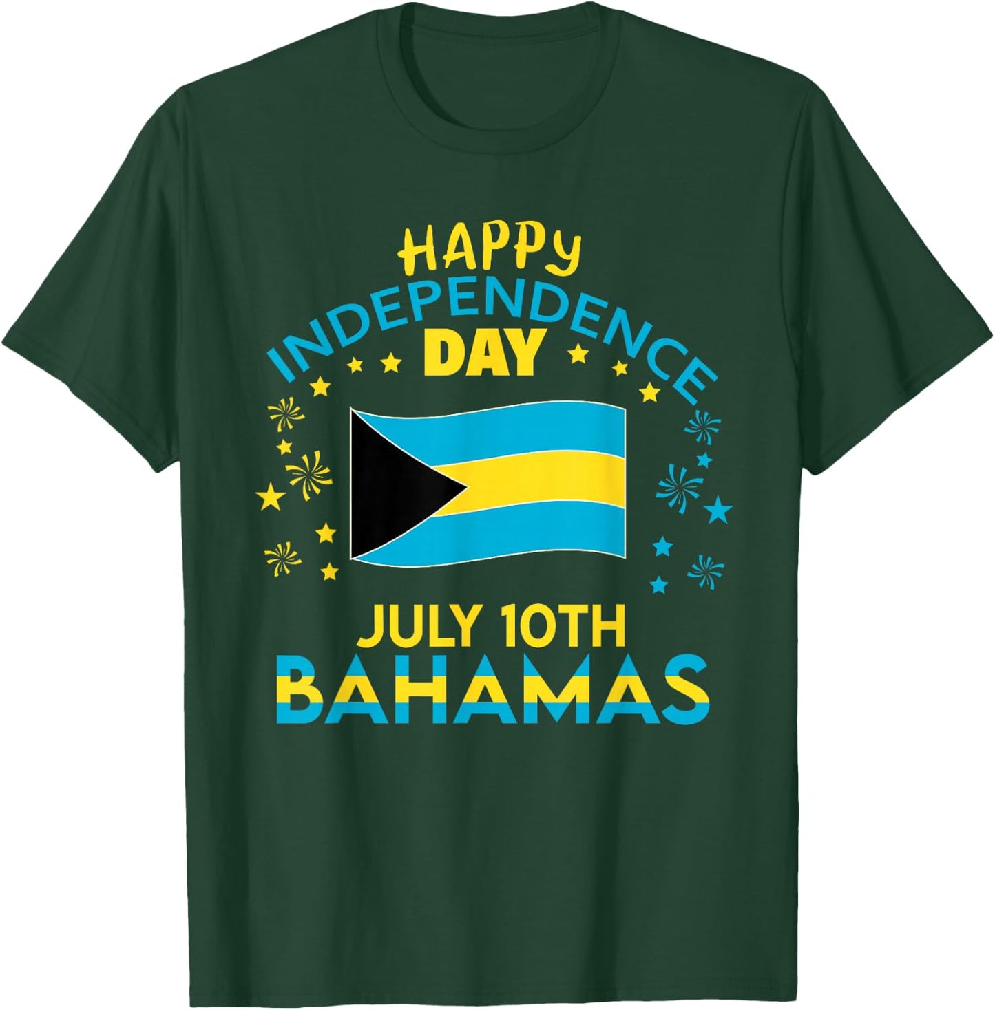 The Bahamas Independence Day Bahamian Pride The Bahamas Flag T-Shirt - T-Shirt | Forest