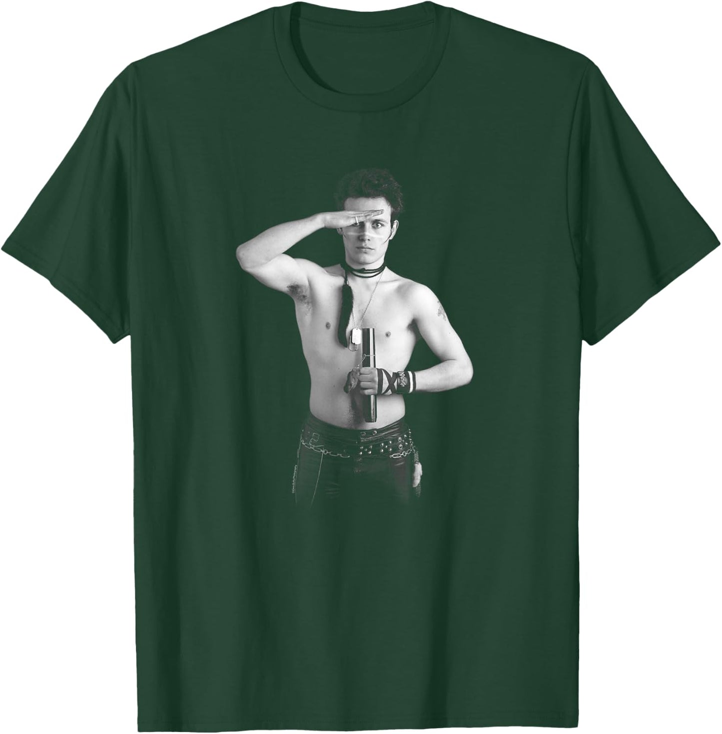 Chris Duffy Photography Saluting Adam Ant T-Shirt - T-Shirt | Forest