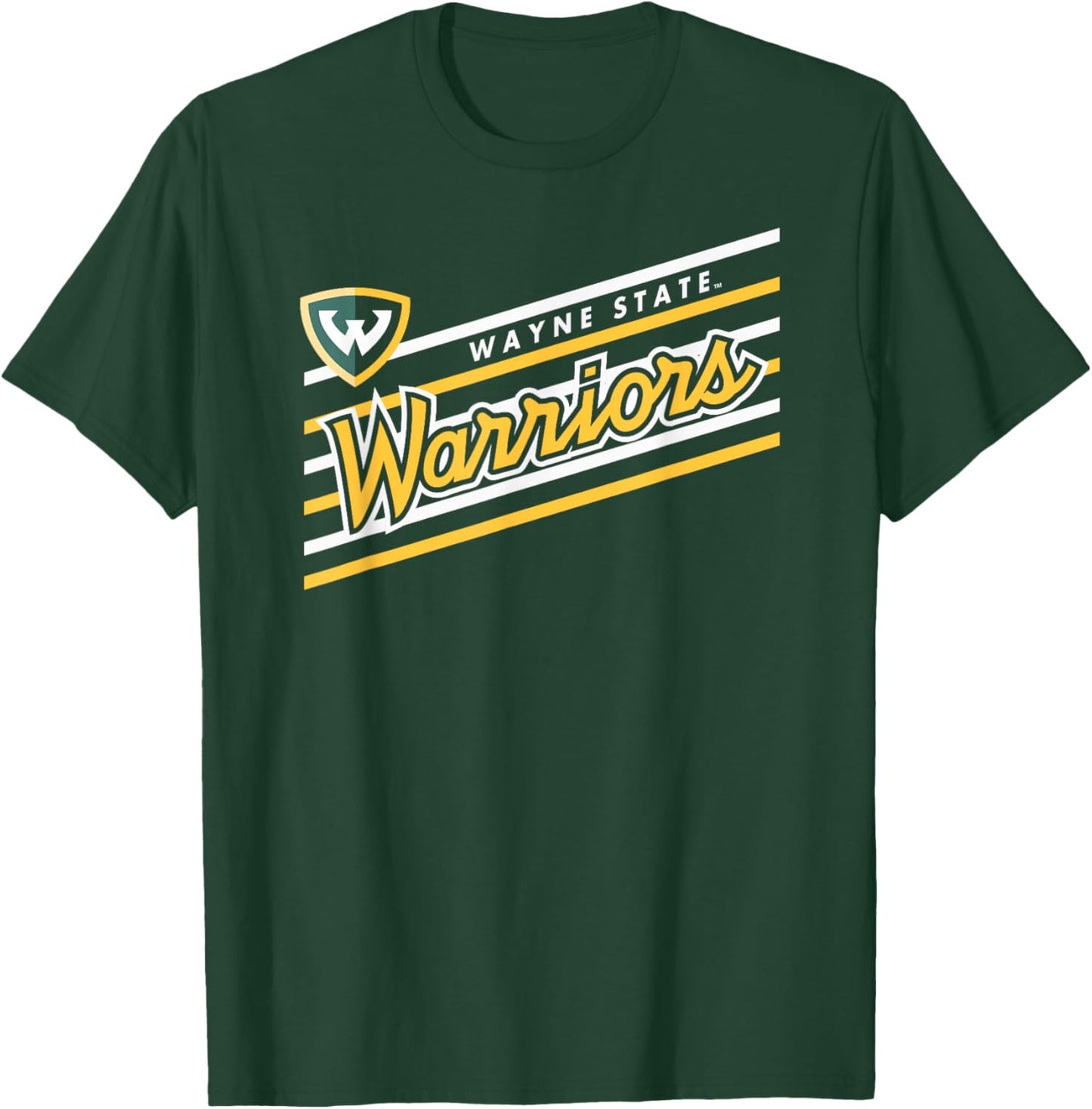 Wayne State Warriors Retro Performer Green T-Shirt - T-Shirt | Forest