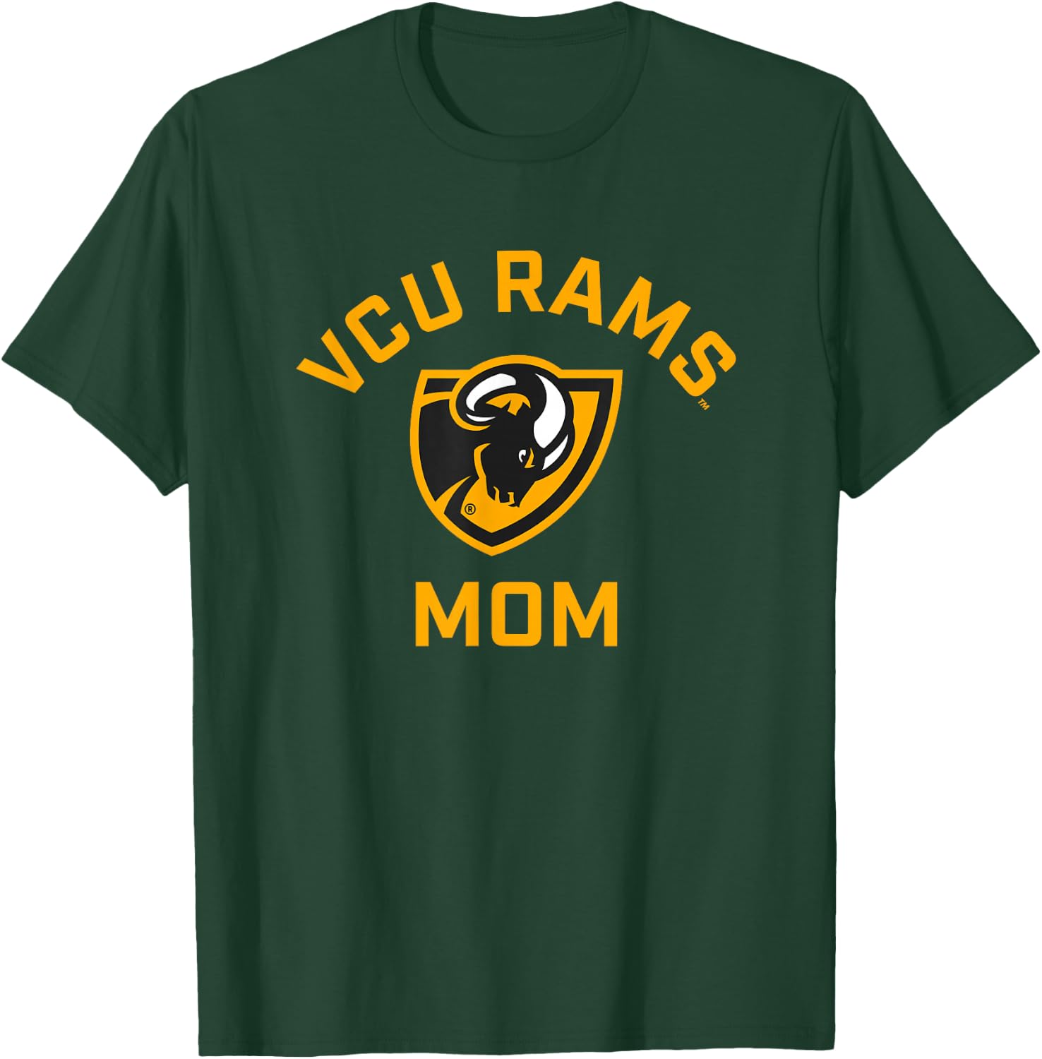 Virginia Commonwealth University VCU Rams Arched Mom T-Shirt - T-Shirt | Forest