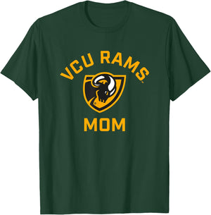 Virginia Commonwealth University VCU Rams Arched Mom T-Shirt - T-Shirt | Forest
