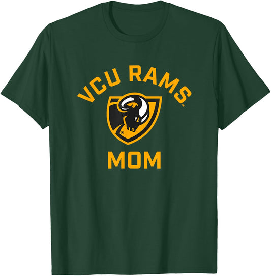 Virginia Commonwealth University VCU Rams Arched Mom T-Shirt - T-Shirt | Forest
