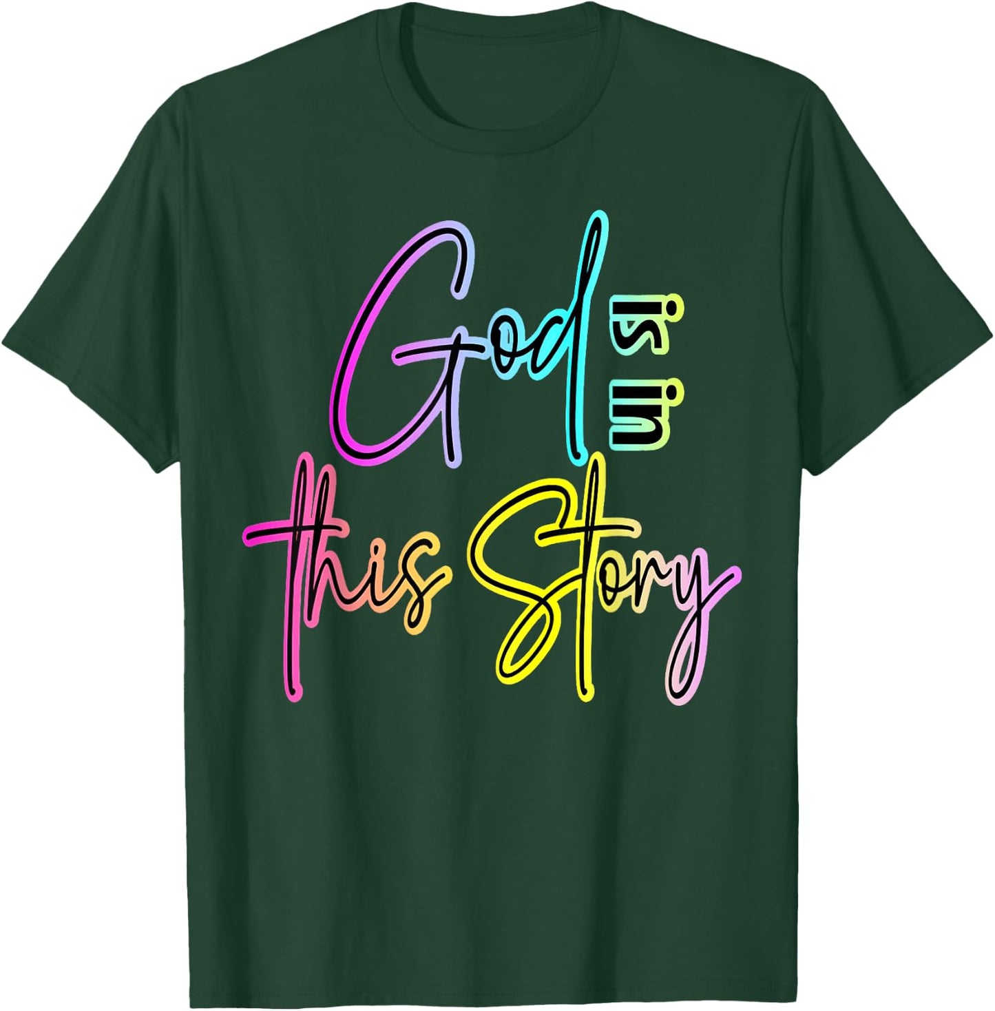 God is in This Story Worship Leader Gifts and Faith T-Shirt - T-Shirt | Forest