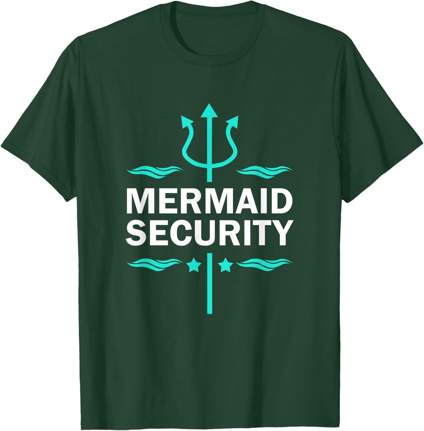 Mermaid Security Swimmer T-Shirt - T-Shirt | Forest