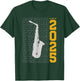 Class of 2025 Senior Alto Saxophone for Alto Sax Player T-Shirt - T-Shirt | Forest