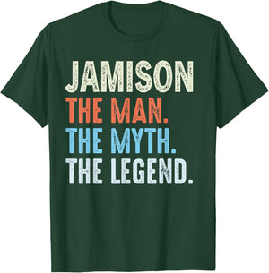 Jamison The Legend Name Personalized Cute Idea Men Vintage T-Shirt - T-Shirt | Forest