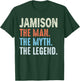 Jamison The Legend Name Personalized Cute Idea Men Vintage T-Shirt - T-Shirt | Forest