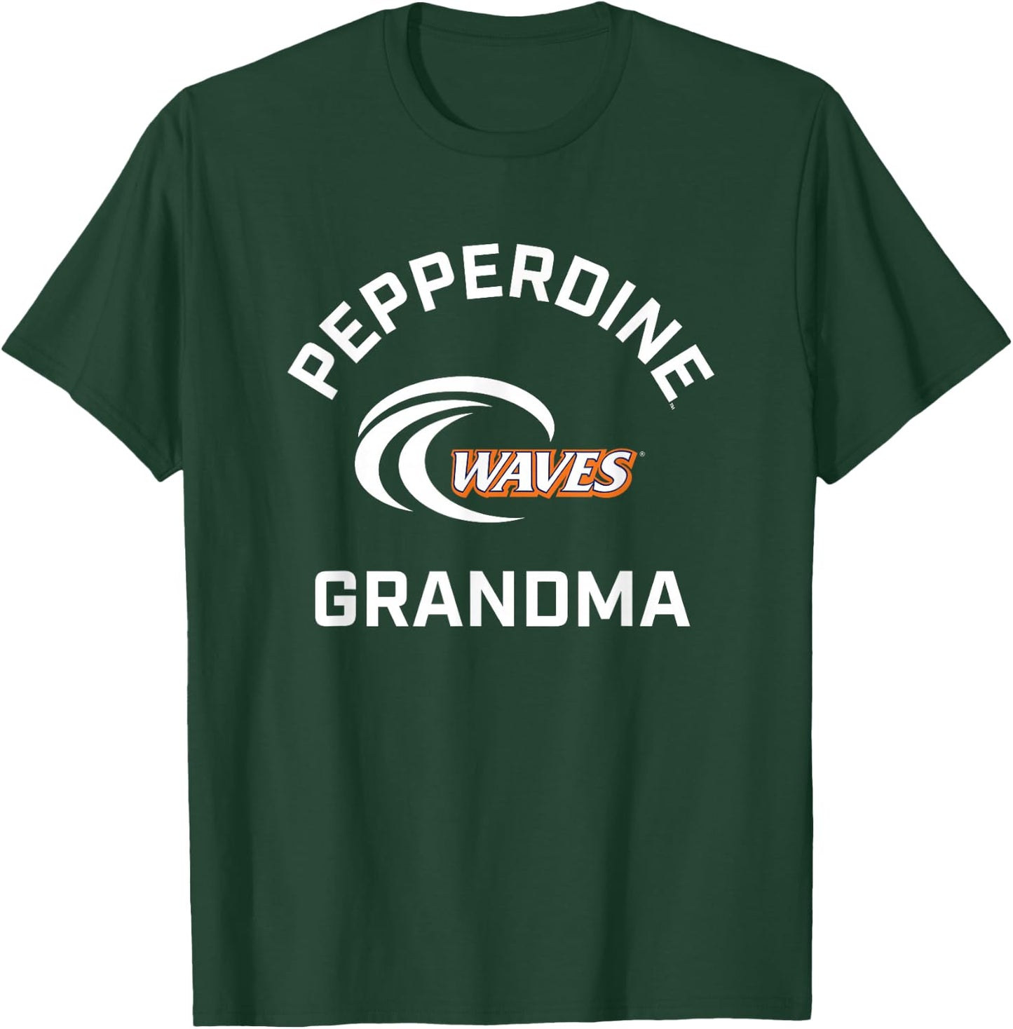 Pepperdine University Waves Arched Grandma T-Shirt - T-Shirt | Forest
