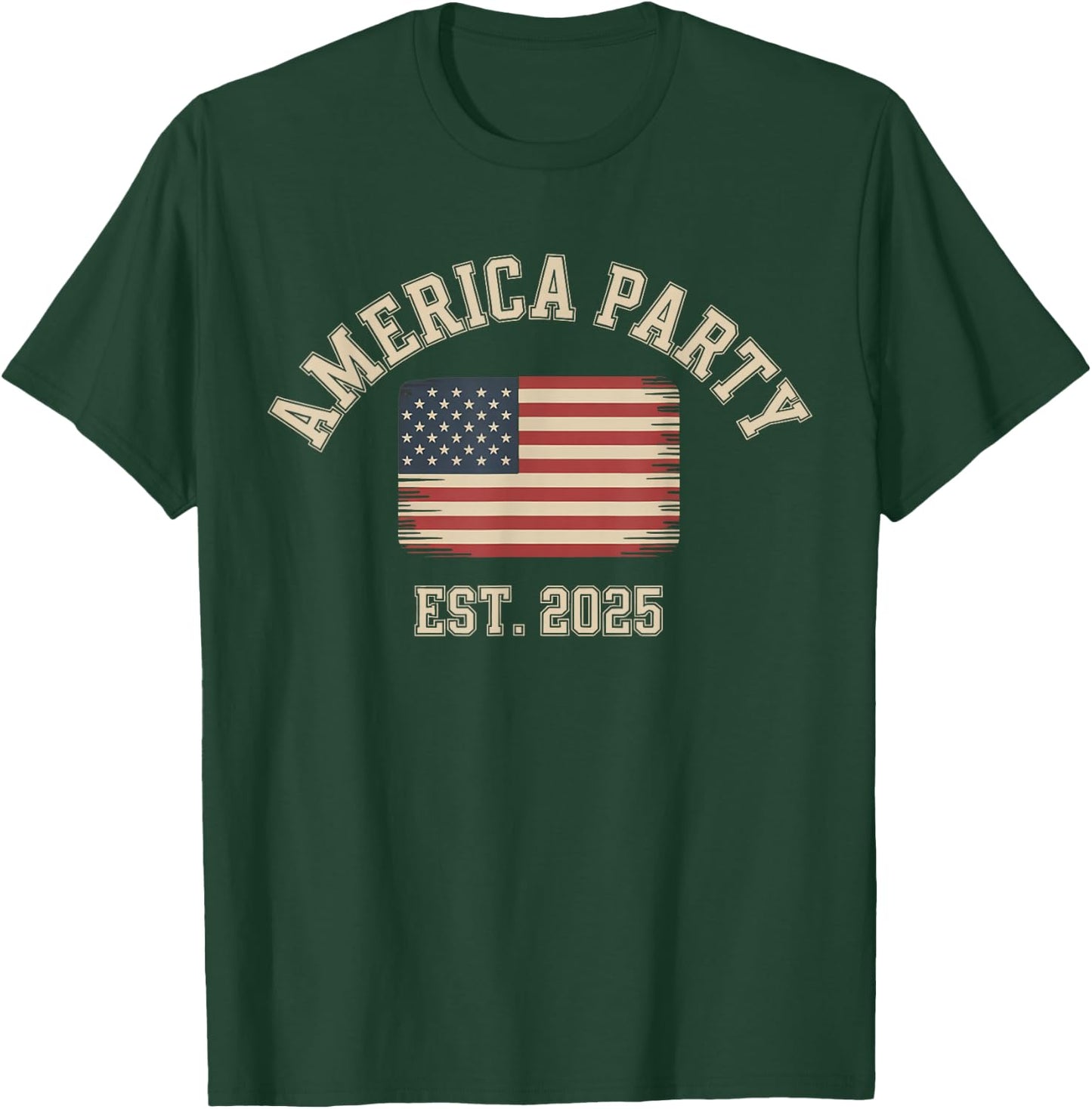 America Party EST. 2025 T-Shirt - T-Shirt | Forest