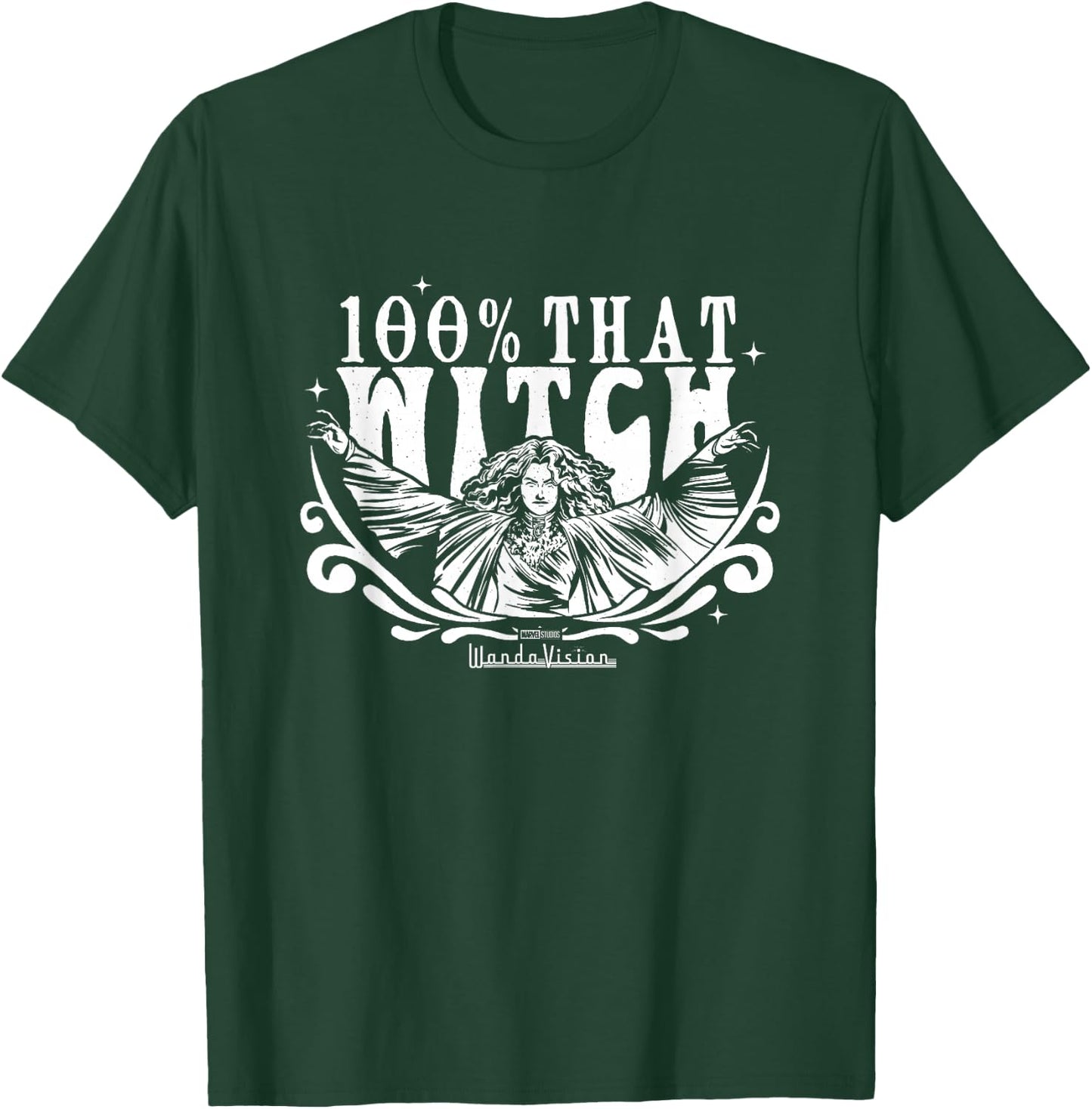 Wandavision 100% That Witch Agatha Harkness Vintage T-Shirt - T-Shirt | Forest