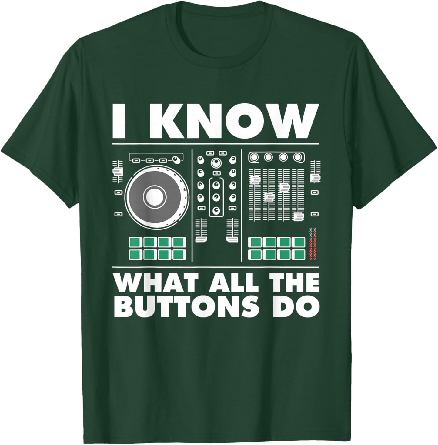 Funny DJ Art Men Women Music Producer Disc Jockey Lover DJ T-Shirt - T-Shirt | Forest