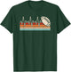 Retro American Football Heartbeat Men Boys Kids T-Shirt - T-Shirt | Forest