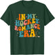 In My Hockey Romance Era Retro Groovy Game Day Funny Sports T-Shirt - T-Shirt | Forest