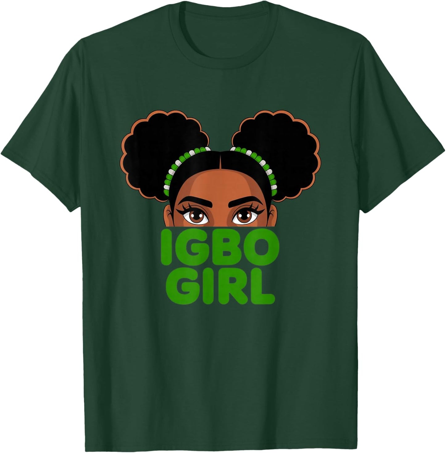 Igbo Girl - Cute Nigerian Girl Of Nigeria T-Shirt - T-Shirt | Forest