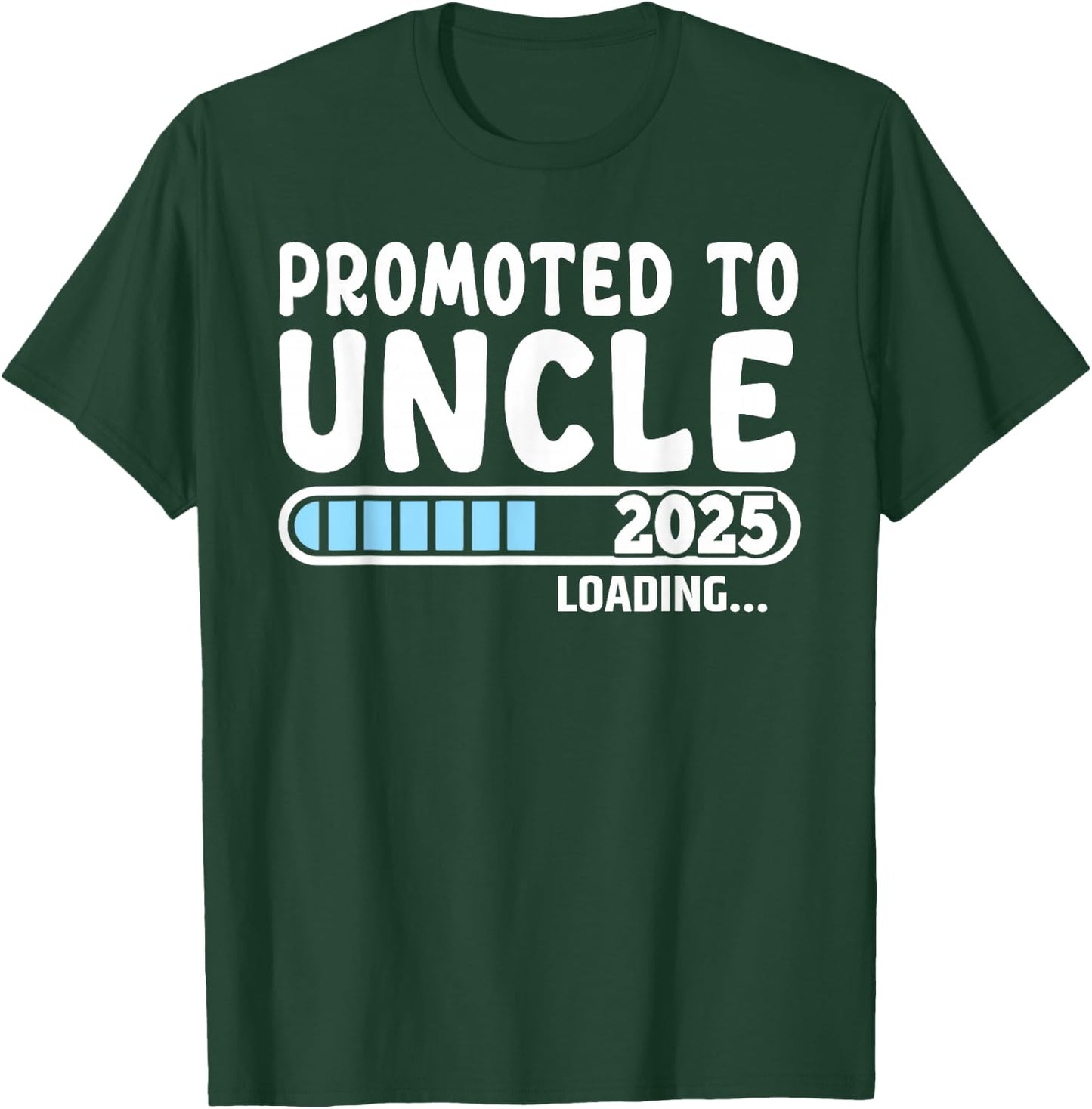 Promoted to Uncle 2025 Gifts First Time Uncle 2025 , Small, Black T-Shirt - T-Shirt | Forest