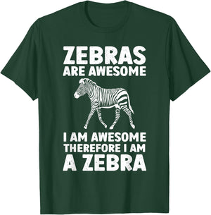 Cool Zebra Art Women Kids Zebra Stripes Zebra Lover T-Shirt - T-Shirt | Forest