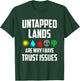 Untapped Lands Trust Issues Funny Gamer TCG Retro Vintage T-Shirt - T-Shirt | Forest