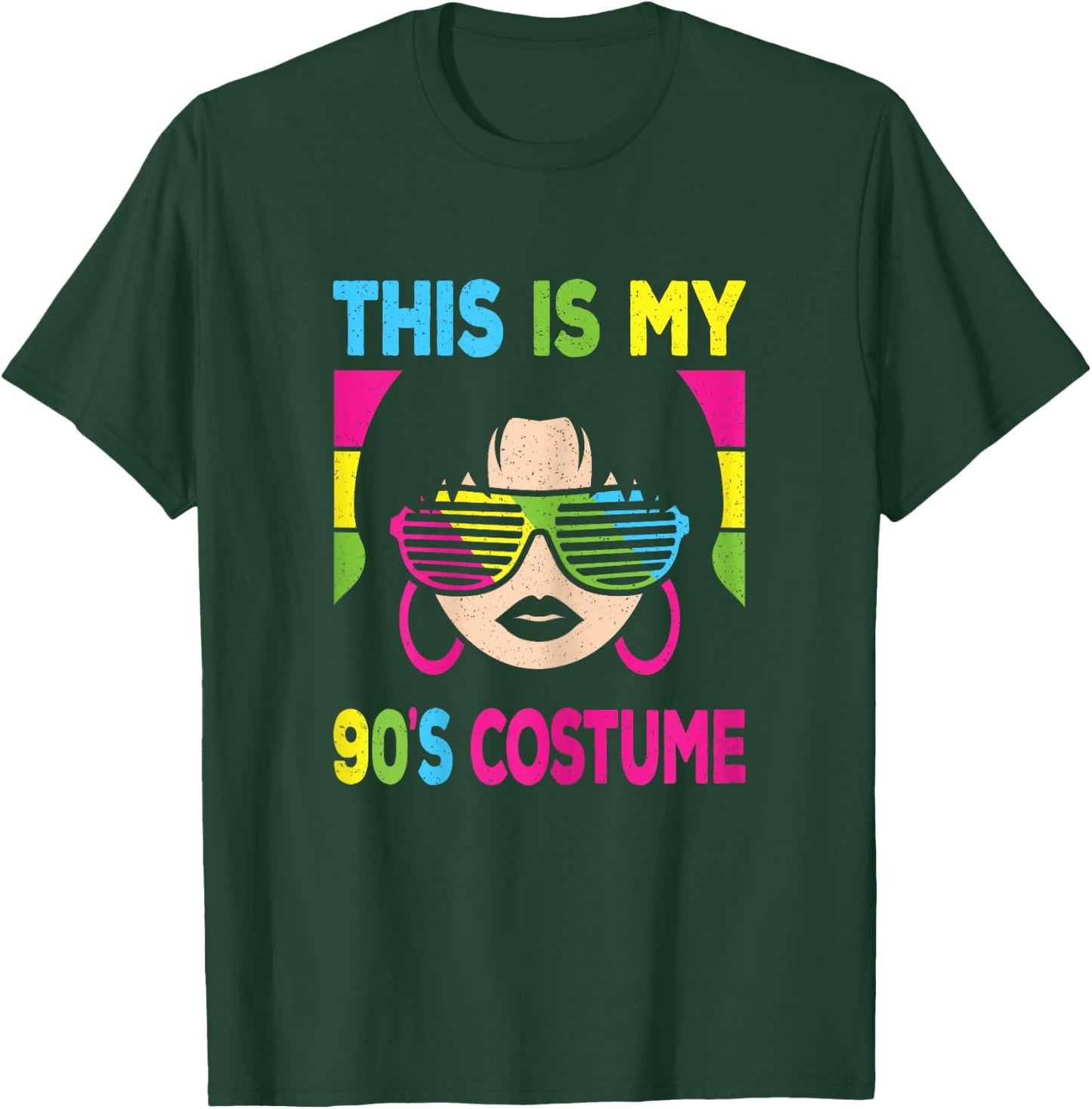 This Is My 90's Costume Women 1990s 90s Outfit Disco Party T-Shirt - T-Shirt | Forest