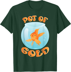 Pot Of Gold Goldfish Fishkeeping Aquarist Aquarium Junkie T-Shirt - T-Shirt | Forest