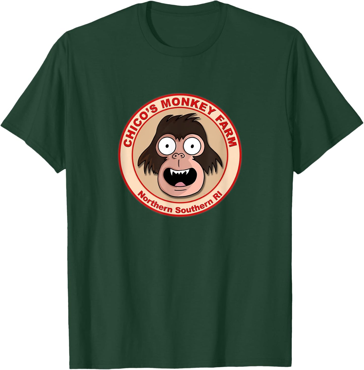 Chico's Monkey Farm Funny Animation T-Shirt - T-Shirt | Forest
