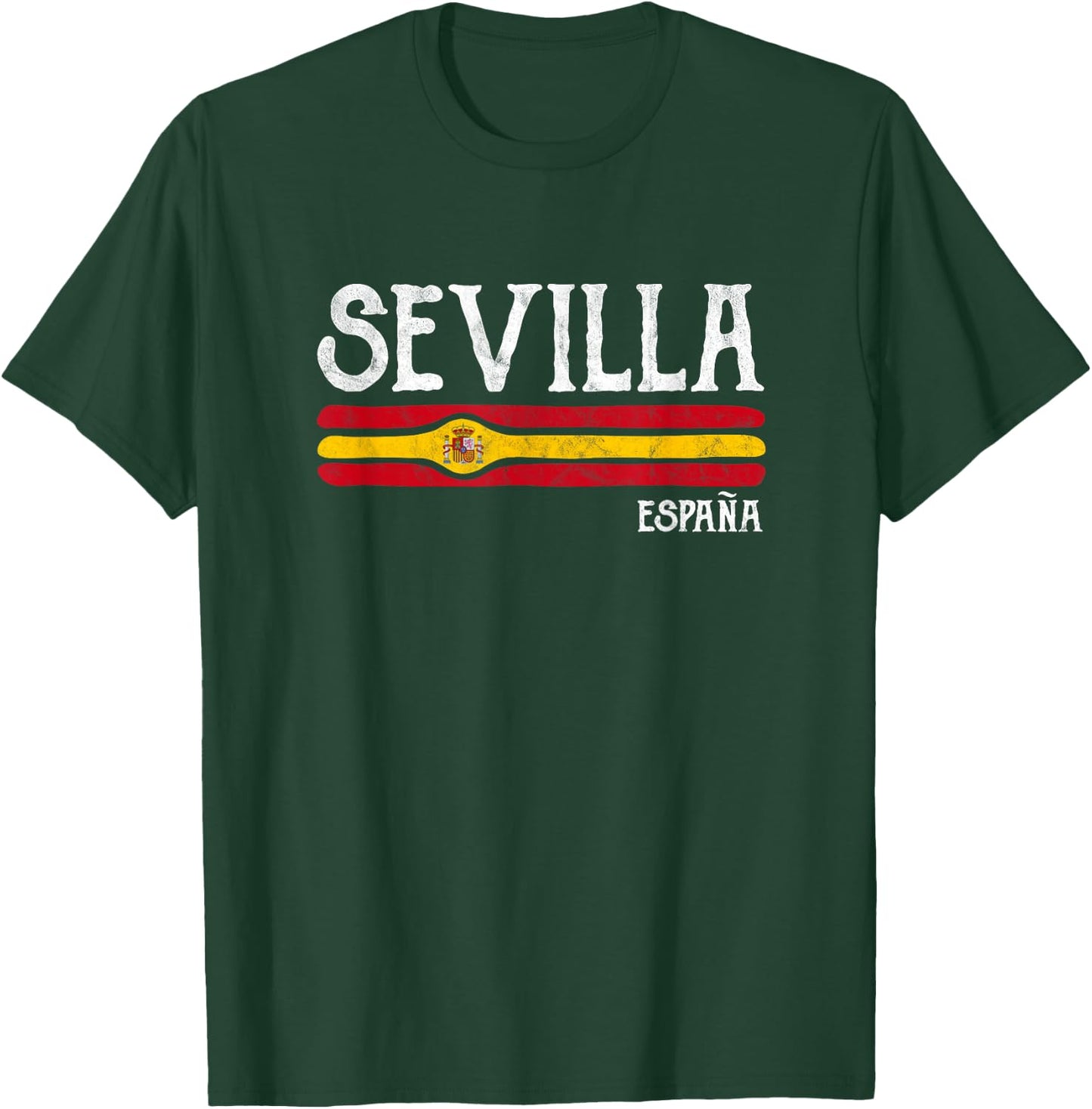 Vintage Sevilla Spain Souvenir Seville Espana Gift T-Shirt - T-Shirt | Forest