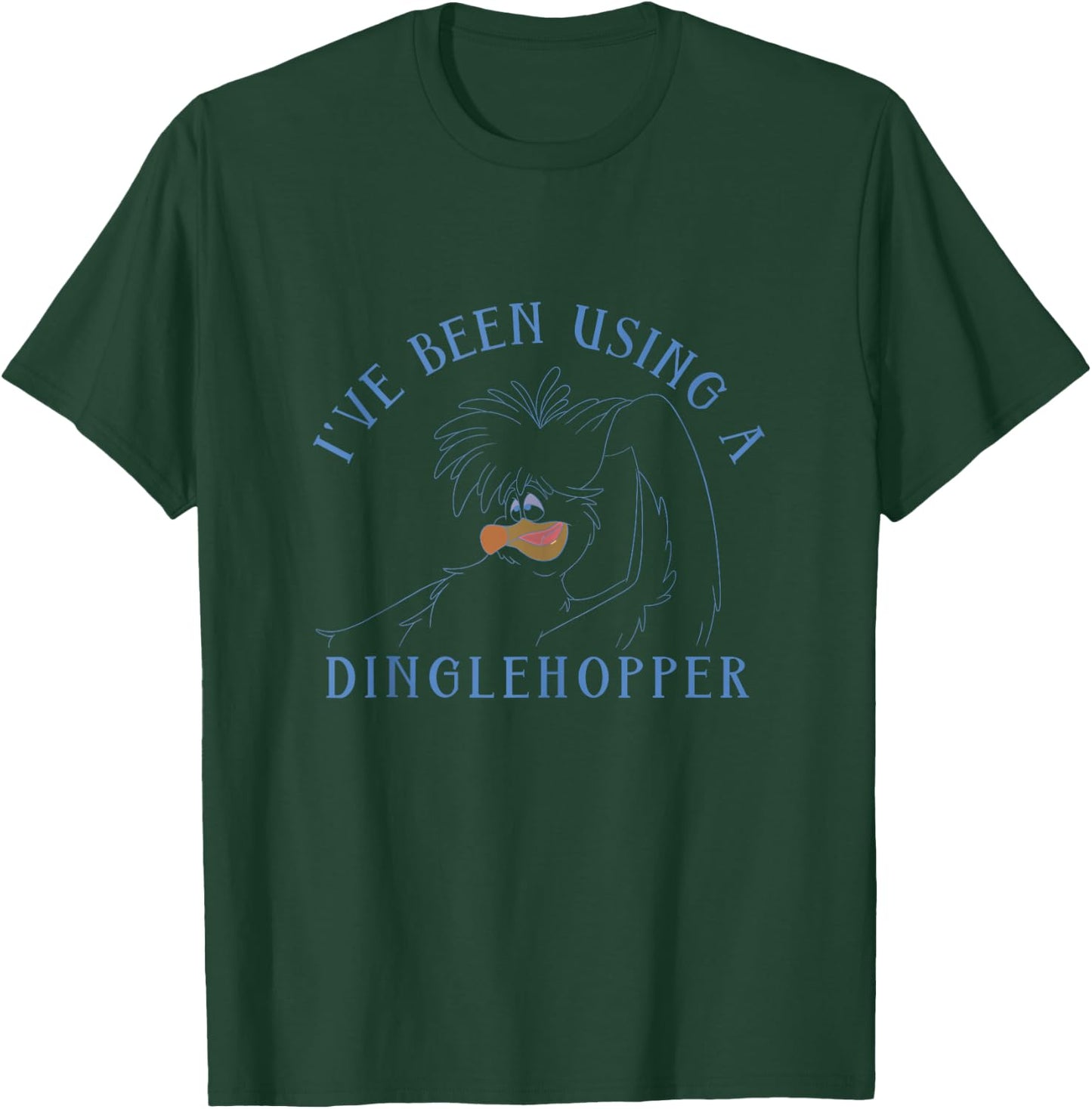 Disney The Little Mermaid Scuttle Using A Dinglehopper T-Shirt - T-Shirt | Forest