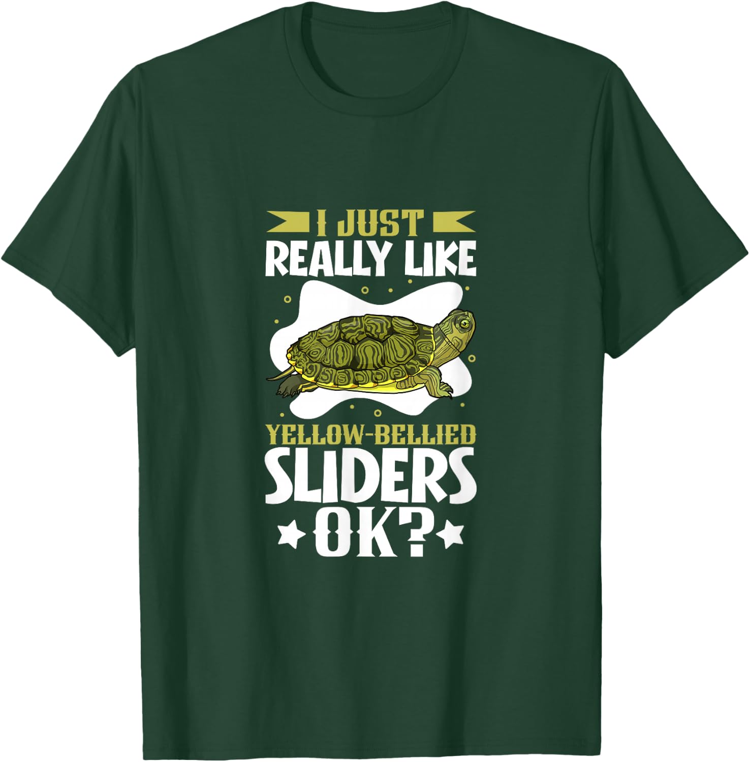 I Love My Yellow Cheek Turtle T-Shirt - T-Shirt | Forest