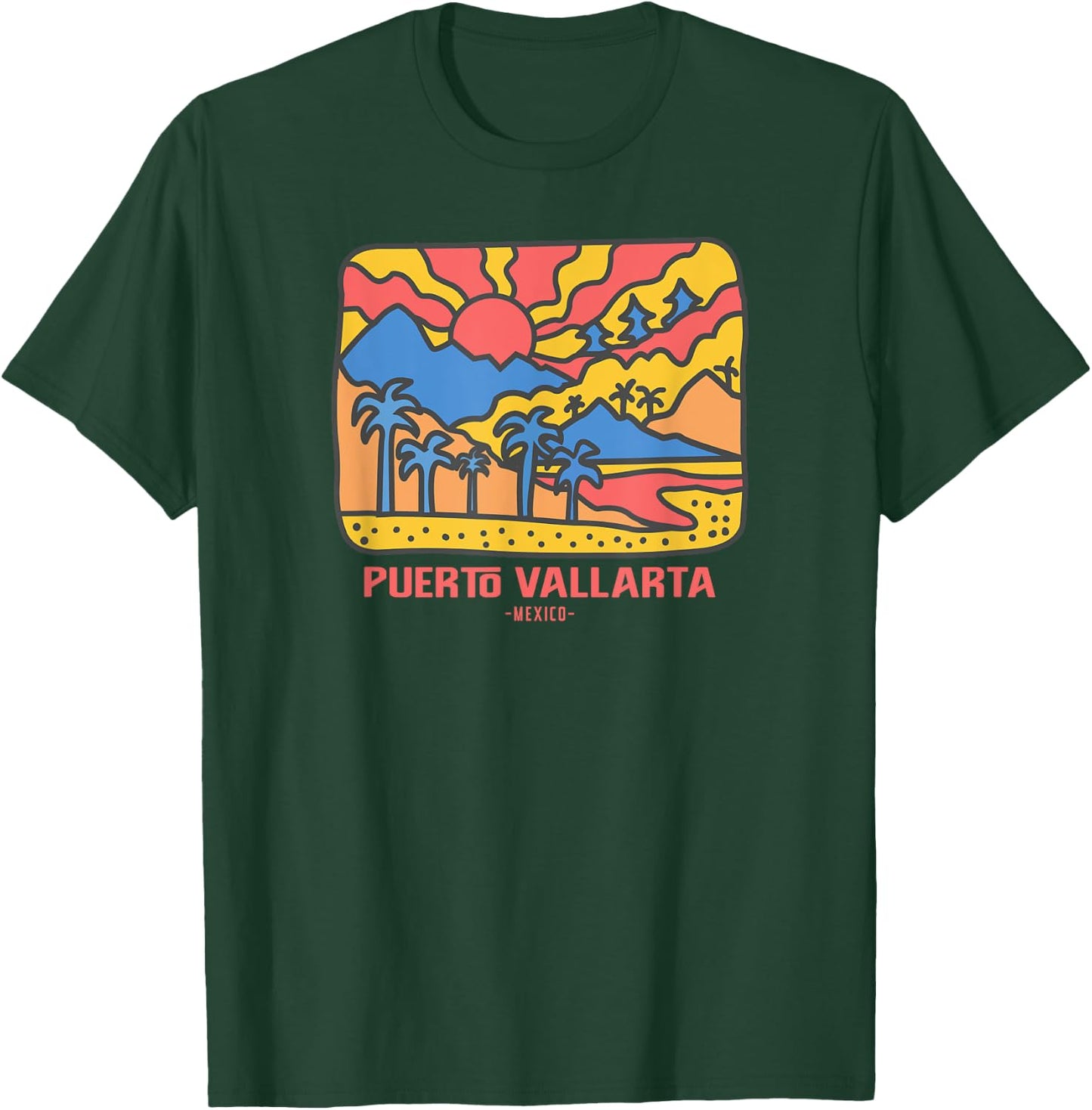Puerto Vallarta Mexico T-Shirt - T-Shirt | Forest