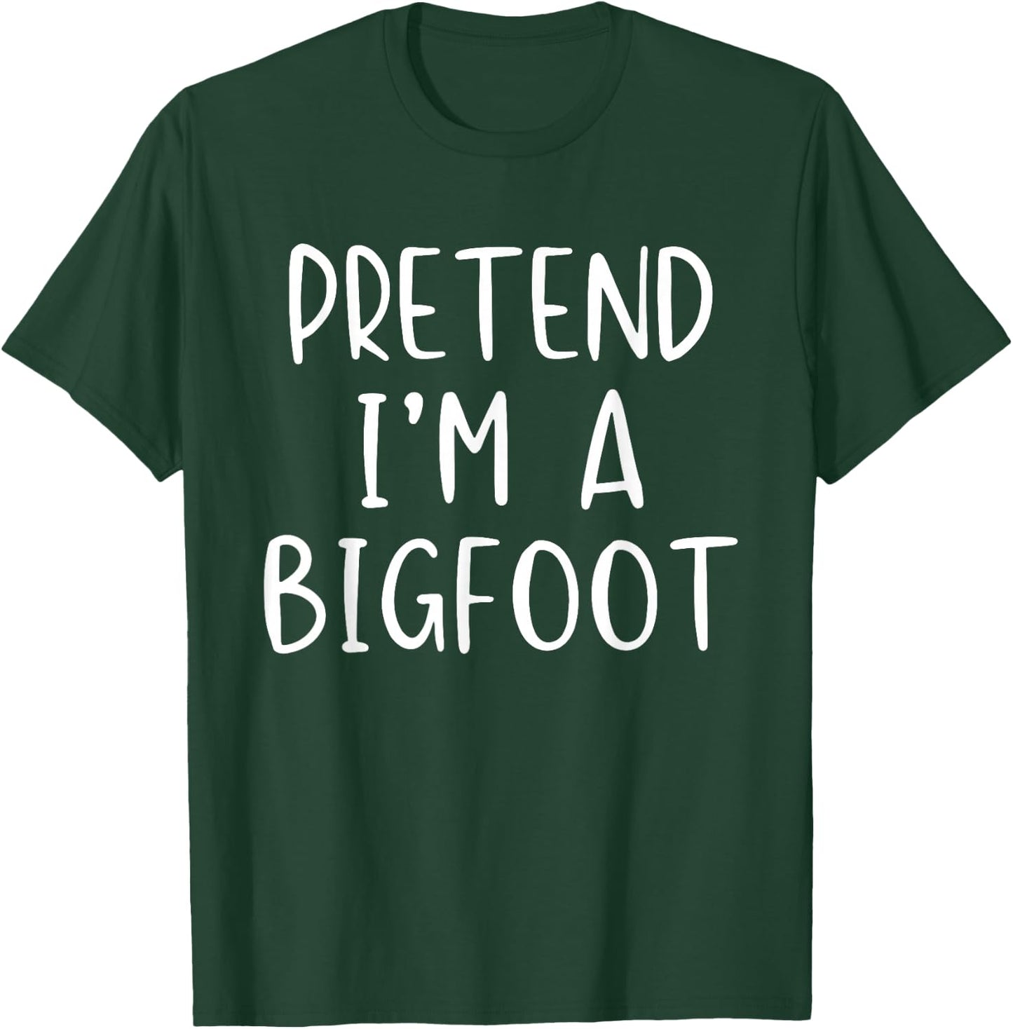 Pretend I'm A Bigfoot Costume Halloween Simple Kids Big-Foot T-Shirt - T-Shirt | Forest