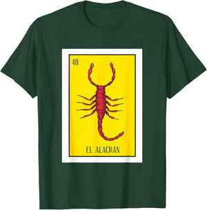 El Alacran Lottery Gift The Scorpion Card Mexican Lottery Premium T-Shirt - T-Shirt | Forest