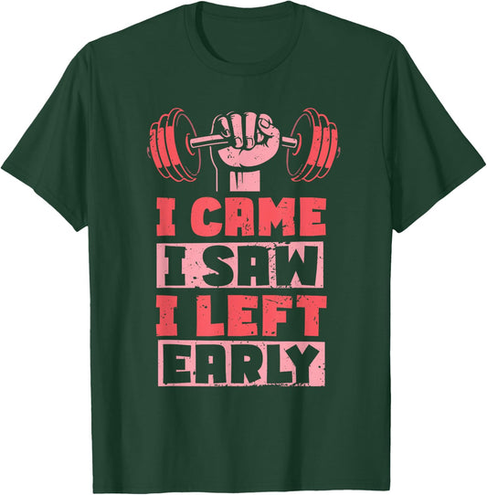 Weightlifting Funny Gym Workout Women Exercise T-Shirt - T-Shirt | Forest