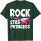 Rock Star Princess Guitar Music T-Shirt - T-Shirt | Forest
