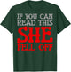 Funny If You Can Read This She Fell Off Biker Motorcycle T-Shirt - T-Shirt | Forest