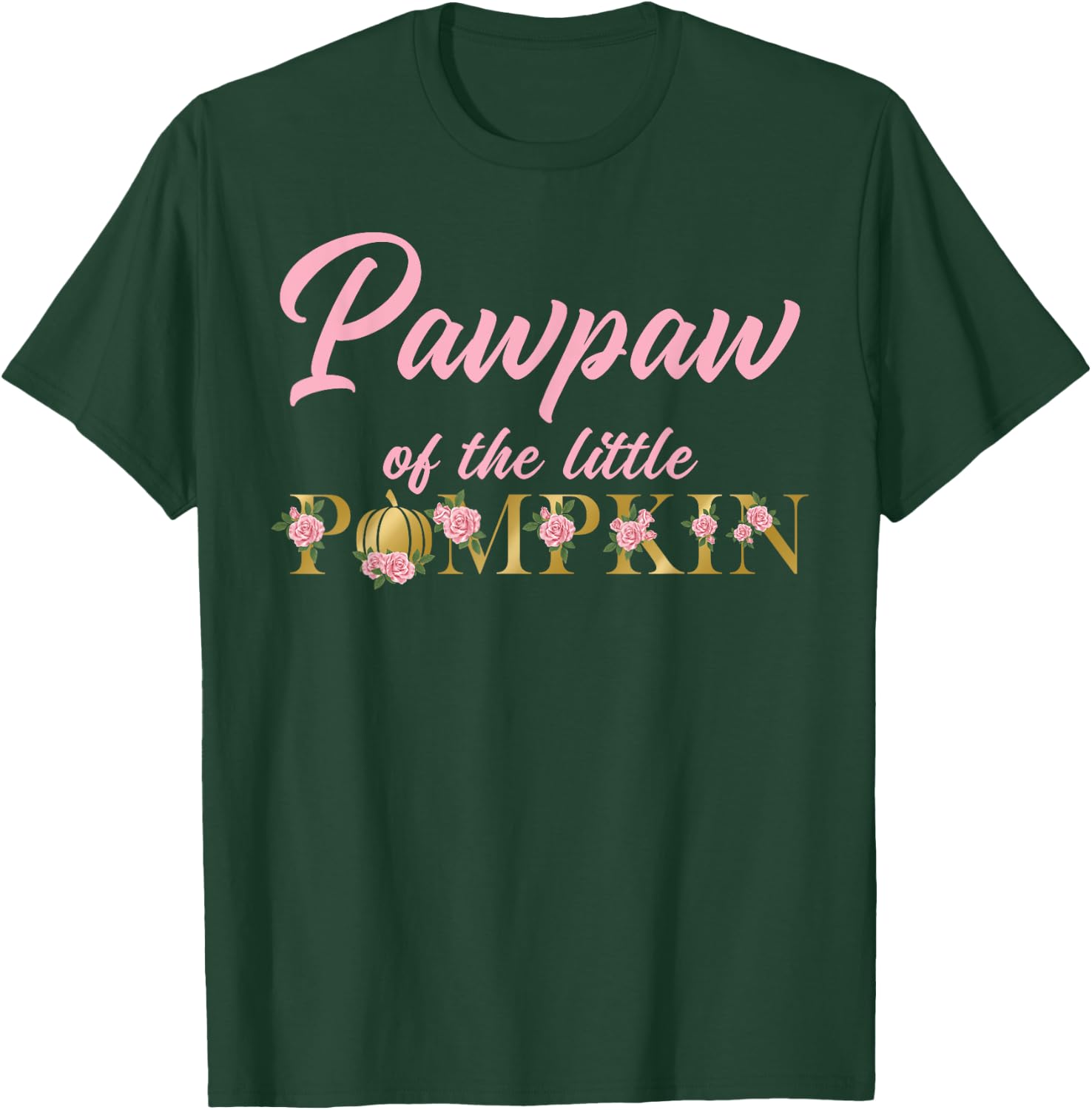 Pawpaw of Little Pumpkin First Birthday Autumn Pumpkin T-Shirt - T-Shirt | Forest