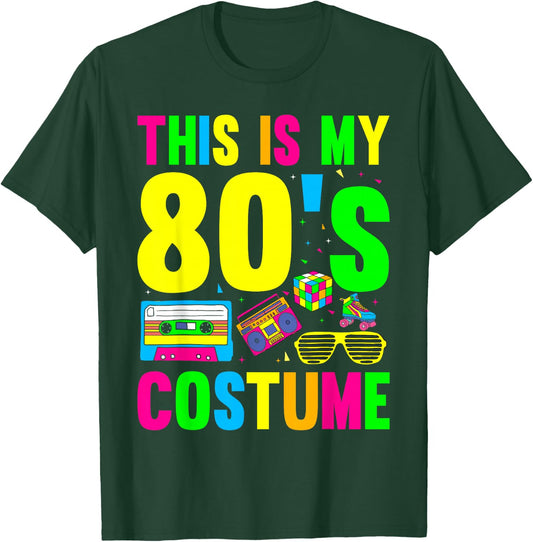 This Is My 80s Costume 80's 90's Party T-Shirt - T-Shirt | Forest