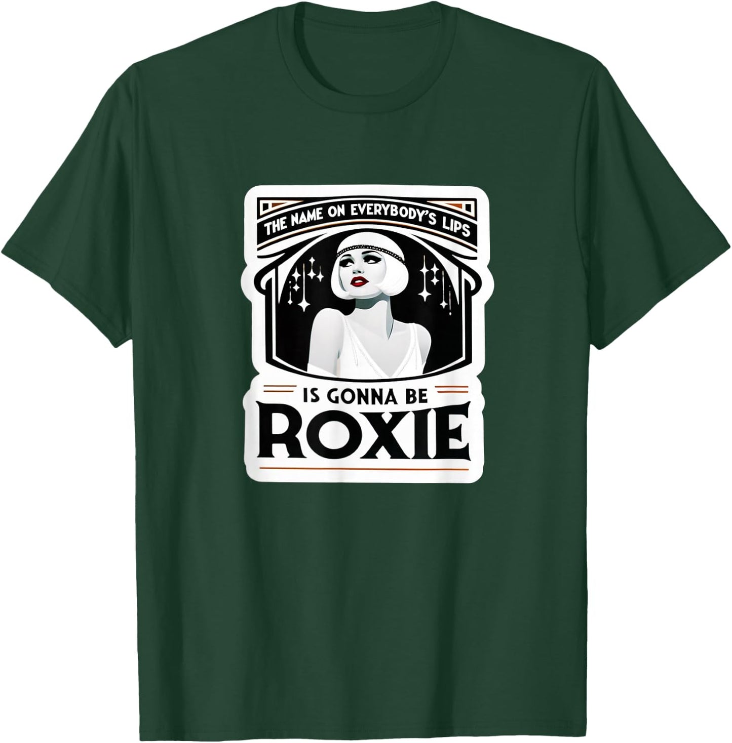Chicago The Name On Lips Jazz 1920 Musical Theatre Musicals T-Shirt - T-Shirt | Forest