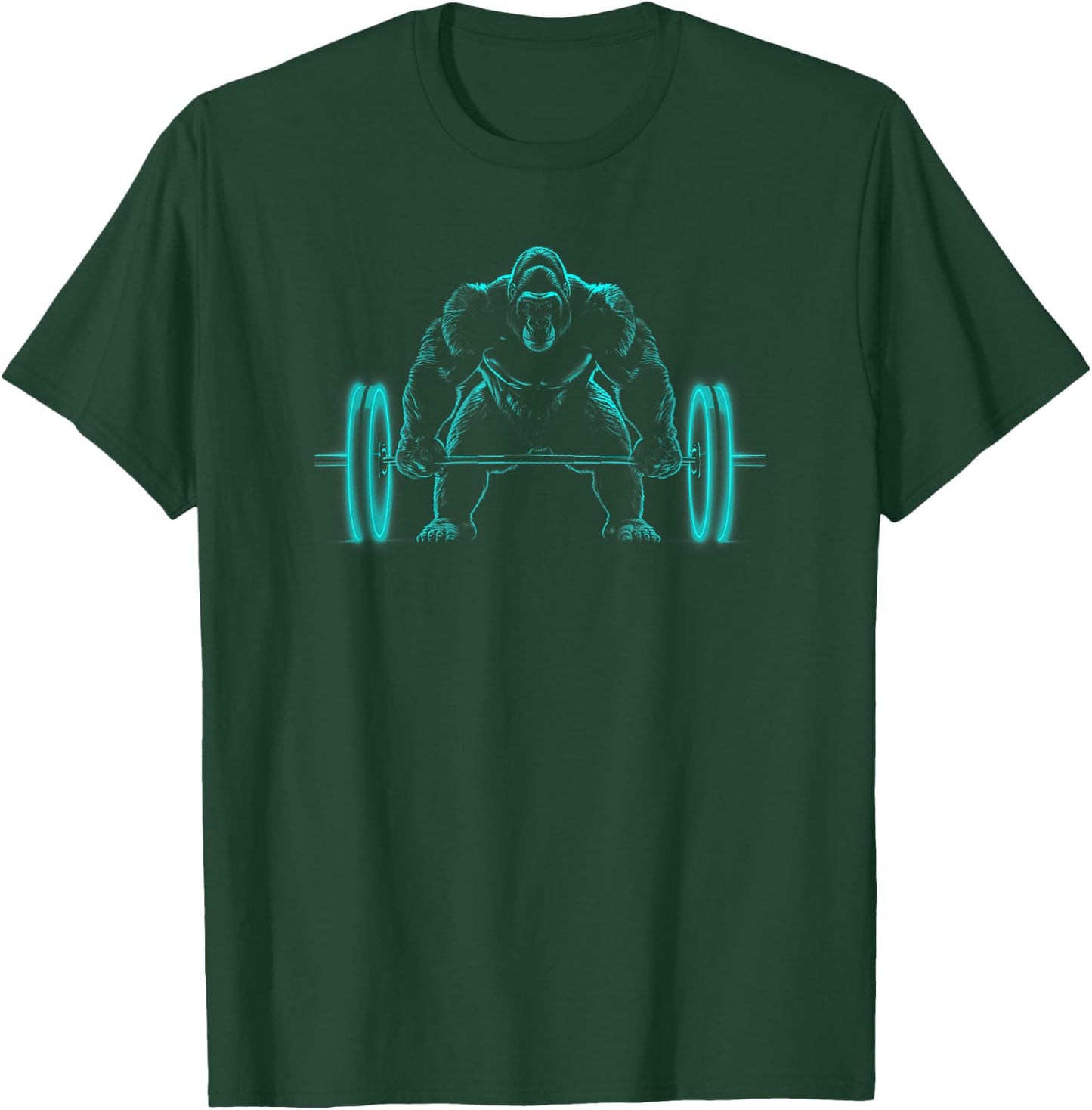 Gorilla Weight Lift Silverback Gorilla T-Shirt - T-Shirt | Forest