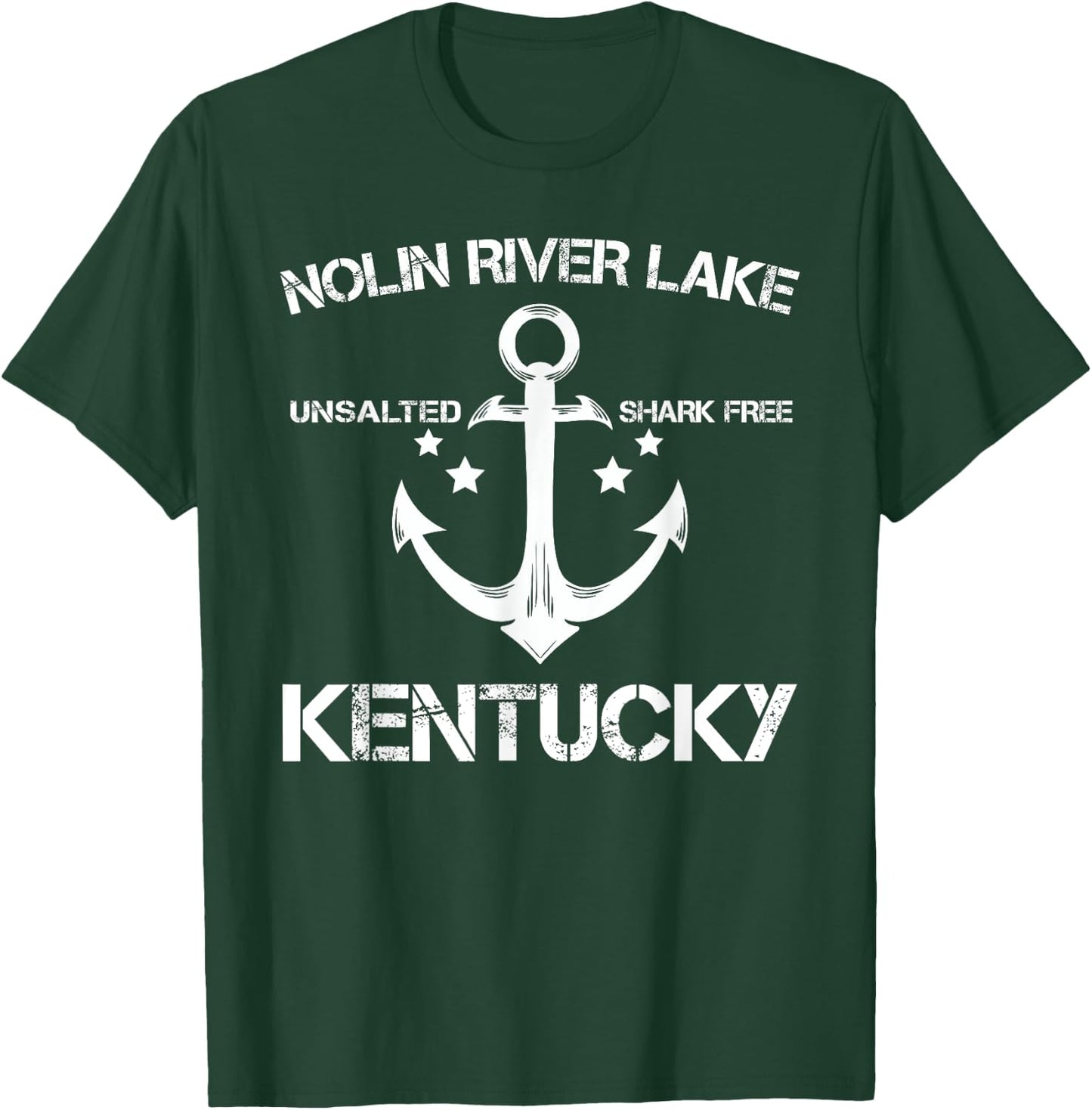 NOLIN RIVER LAKE KENTUCKY Funny Fishing Camping Summer Gift Men Women Kids T-Shirt - T-Shirt | Forest