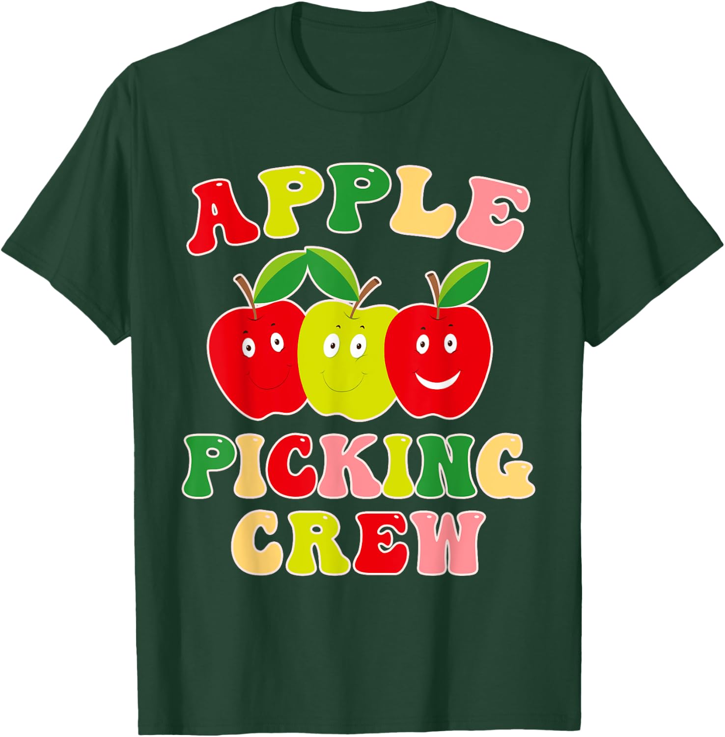 Apple Picking Crew Apple Picking Outfit Apple Harvest Season T-Shirt - T-Shirt | Forest