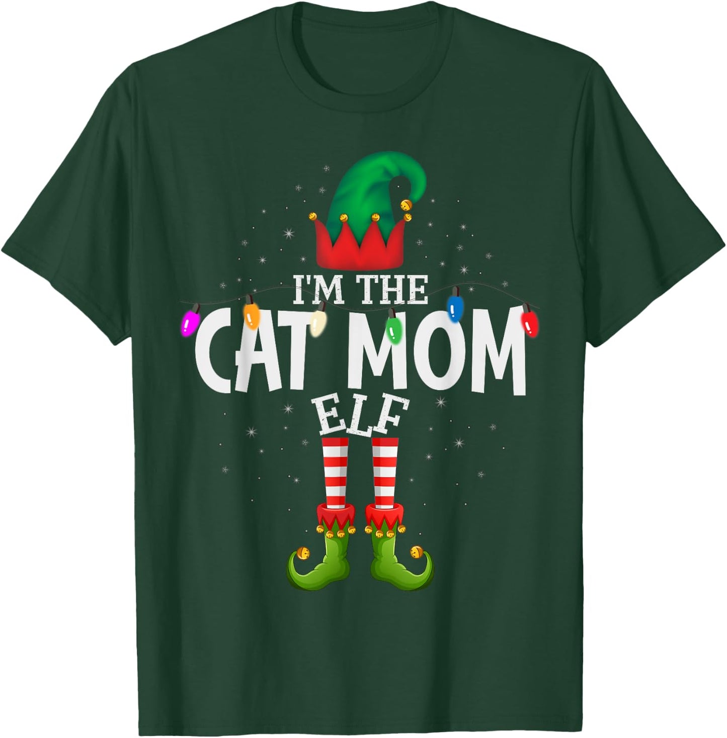 I'm The Cat Mom Matching Christmas Family T-Shirt - T-Shirt | Forest