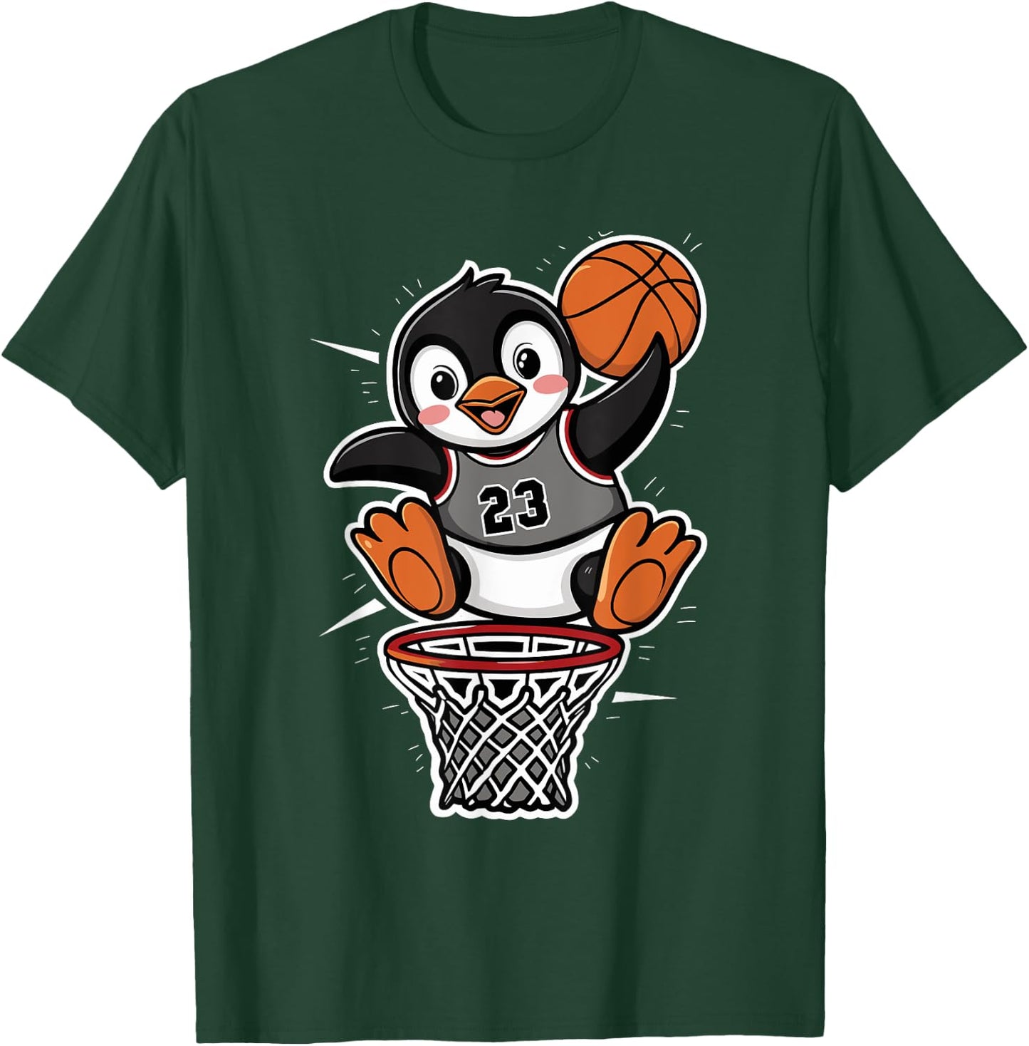 Penguin Basketball T-Shirt - T-Shirt | Forest