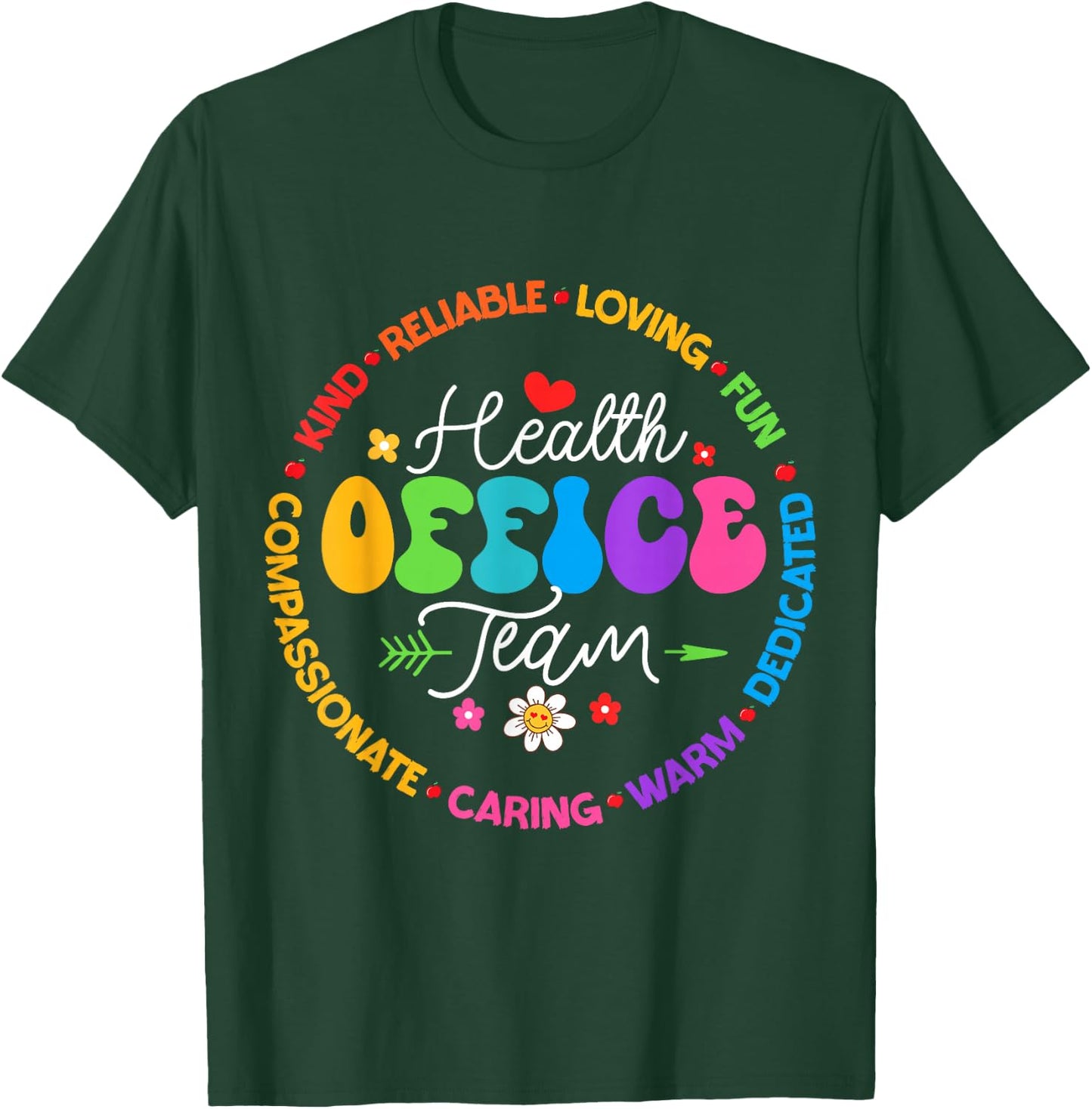 Health Office Team School To School & Appreciation Week T-Shirt - T-Shirt | Forest