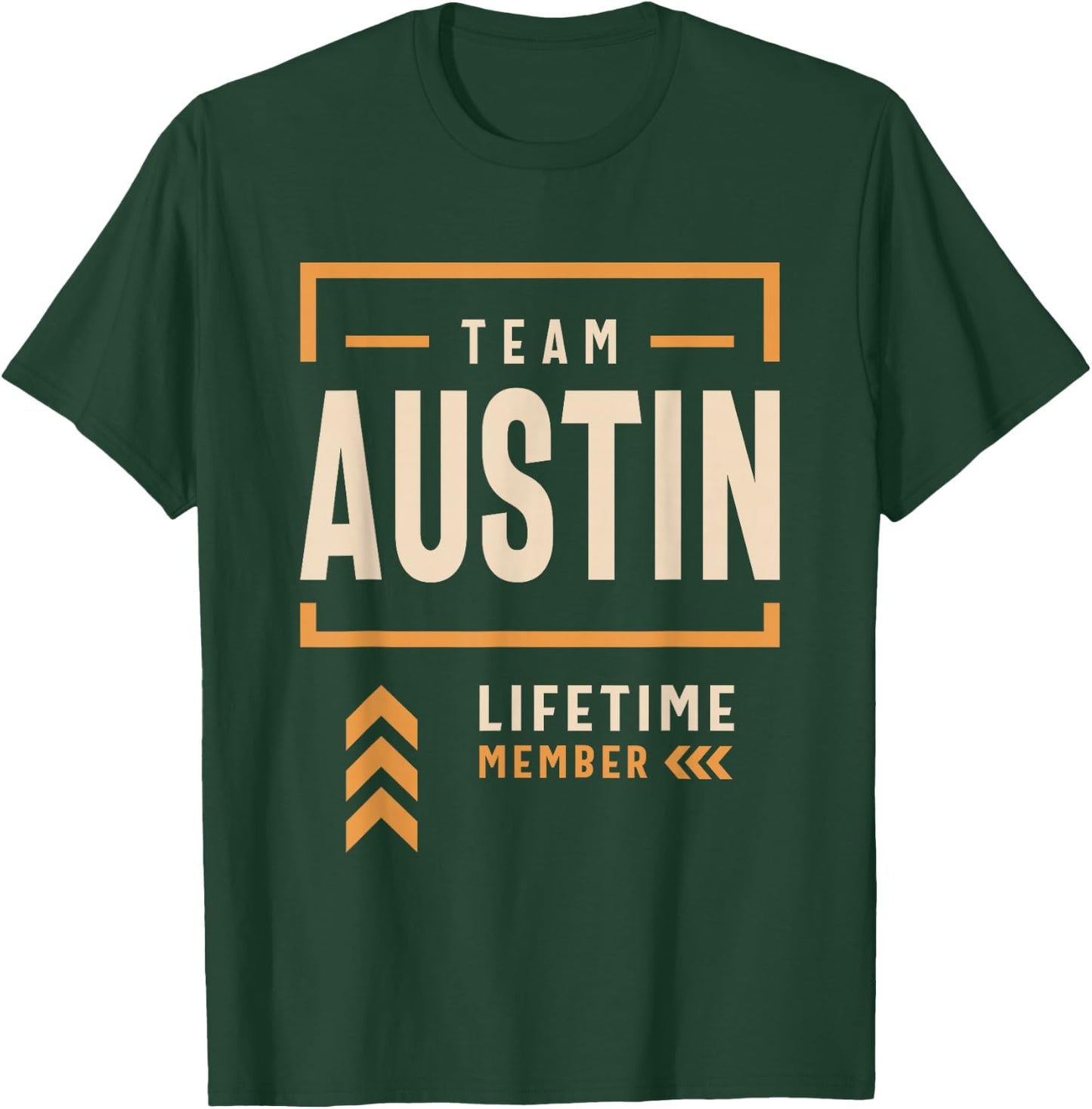 Austin Personalized Name Apparel Cld Adult Austin Black Small Classic Fit Short Sleeve Cotton Blend Team Austin Lifetime Member Man Myth Legend T-Shirt - T-Shirt | Forest