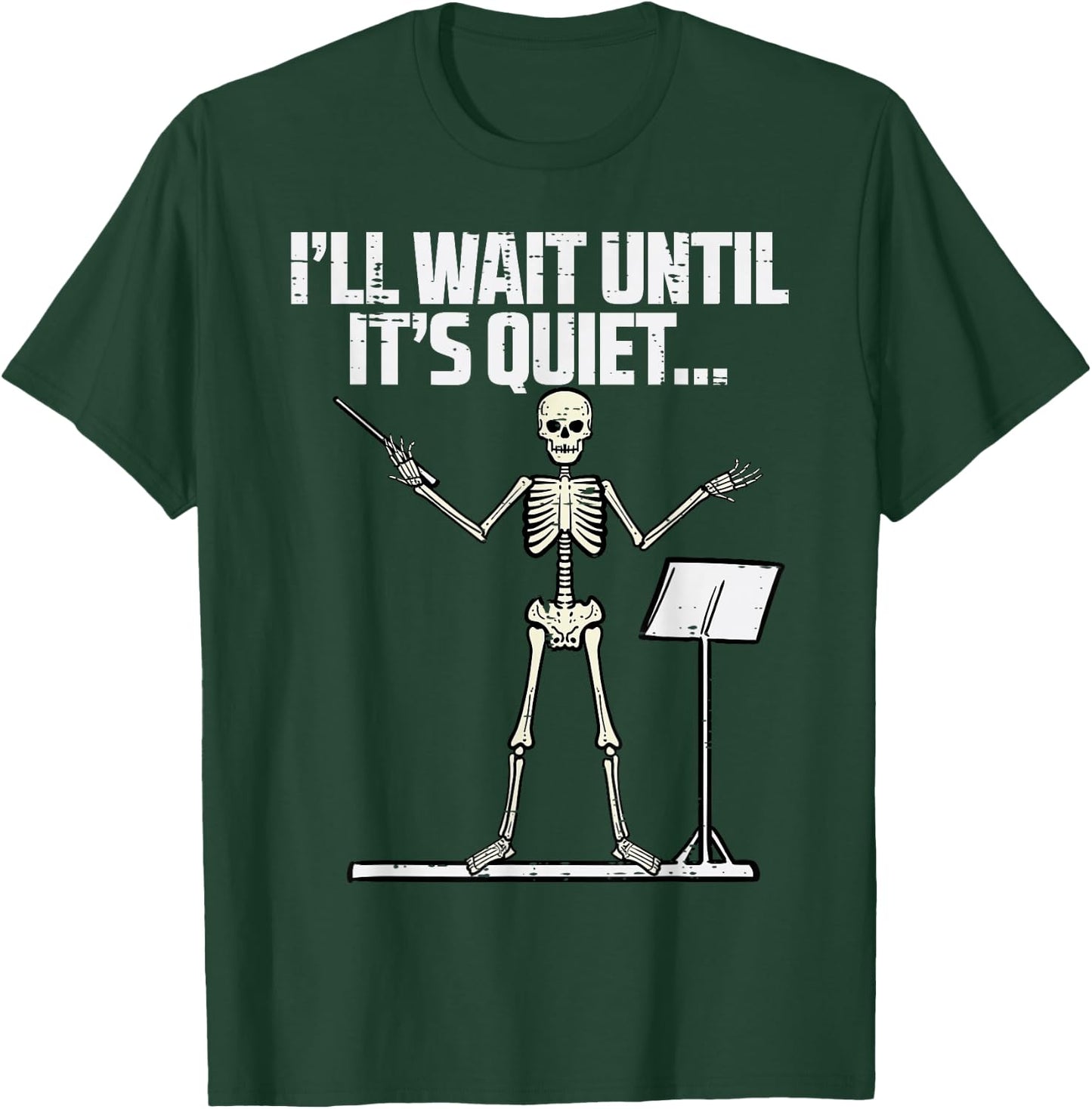 Halloween Music Conductor Wait Until Quiet Costume Men Women T-Shirt - T-Shirt | Forest
