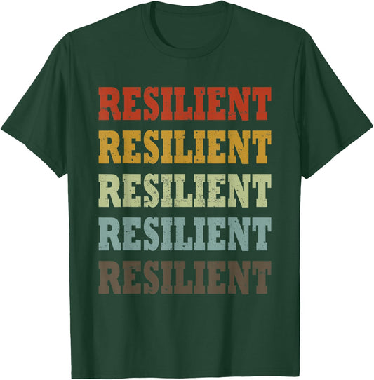 Resilient Retro Vintage T-Shirt - T-Shirt | Forest