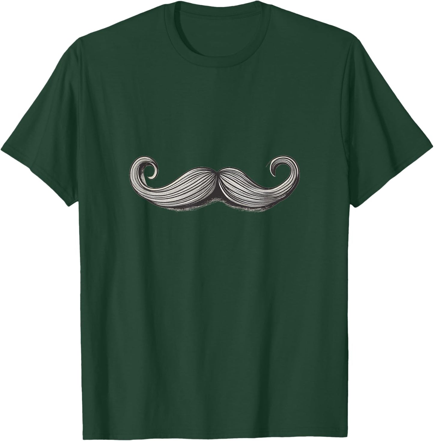Funny Mustache Beard T-Shirt - T-Shirt | Forest